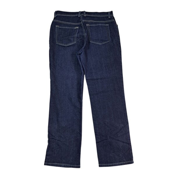 Gloria Vanderbilt Women's Amanda Straight Dark Blue Denim Jeans Sz 10 P - Picture 4 of 7